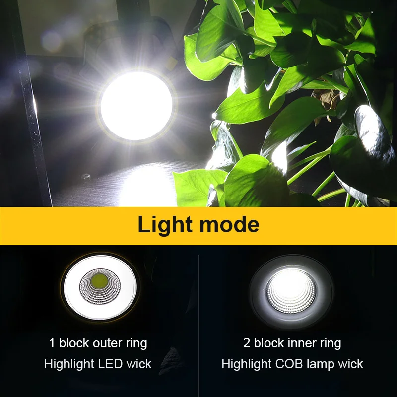 Solar Power Led Work Lamp Waterproof Emergency Spotlight USB Rechargeable Portable Lantern for Outdoor Camping Hiking
Solar Power Led Work Lamp Waterproof Emergency Spotlight USB Rechargeable Portable Lantern for Outdoor Camping Hiking