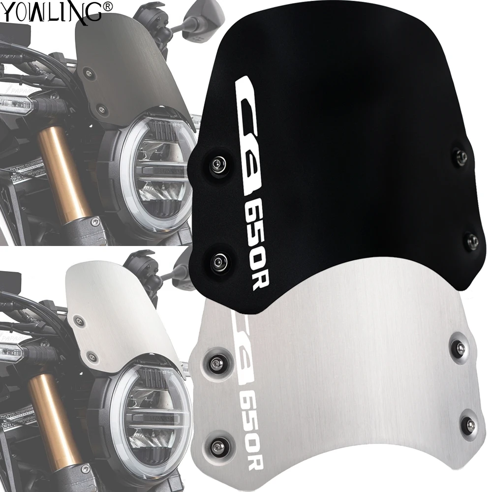 Мотоцикл CNC алюминиевый передний лобовое стекло для HONDA CB650R CB 650R Neo Sports Cafe 2019 2020 Комплект расширения ветрового экрана