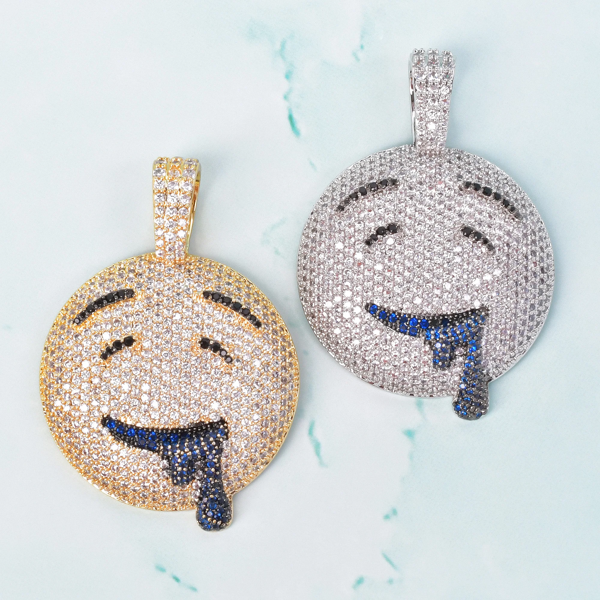 Round Drool Face Pendant Rope Chain Gold Color Cubic Zircon Men's Hip Hop Necklace Rock Jewelry
Round Drool Face Pendant Rope Chain Gold Color Cubic Zircon Men's Hip Hop Necklace Rock Jewelry