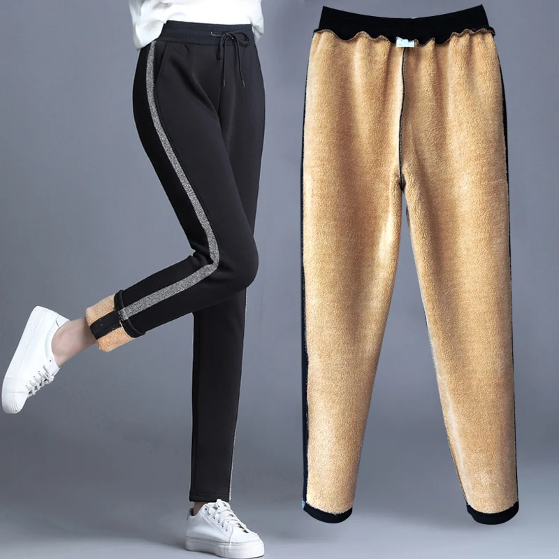 2020 Autumn Winter Cotton Velvet Leggings Women High Waist Side Stripes Sporting Fitness Leggings Pants Warm Thick LeggingsFC140 
2020 Autumn Winter Cotton Velvet Leggings Women High Waist Side Stripes Sporting Fitness Leggings Pants Warm Thick LeggingsFC140
