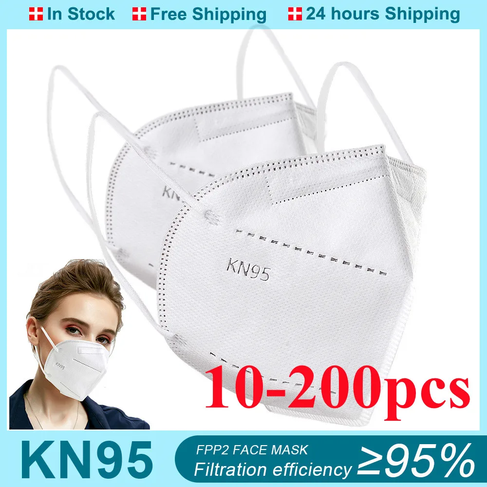 10-200PCS White KN95 Mascarillas FFP2 Homologadas KN 95 FFP2MASK 5 Layers Reusable FPP2 Maske Adult Filter Protective Face Masks
10-200PCS White KN95 Mascarillas FFP2 Homologadas KN 95 FFP2MASK 5 Layers Reusable FPP2 Maske Adult Filter Protective Face Masks