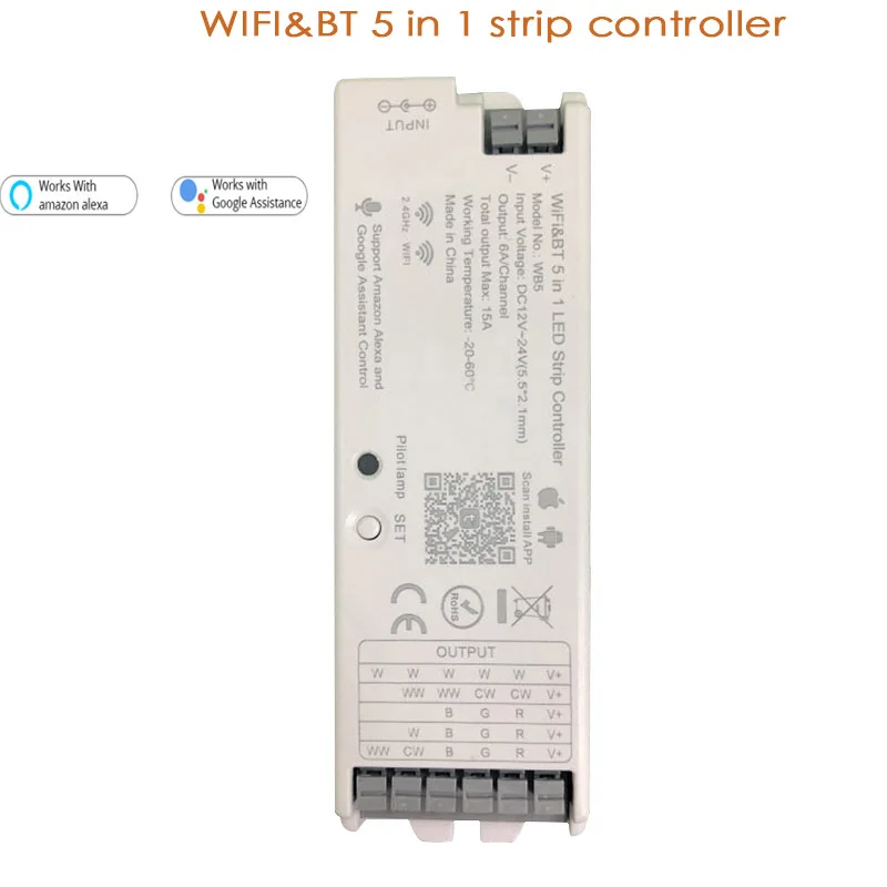 Светодиодная лента Tuya с Wi-Fi, 12-24 в пост. Тока, 2,4 ГГц
Светодиодная лента Tuya с Wi-Fi, 12-24 в пост. Тока, 2,4 ГГц