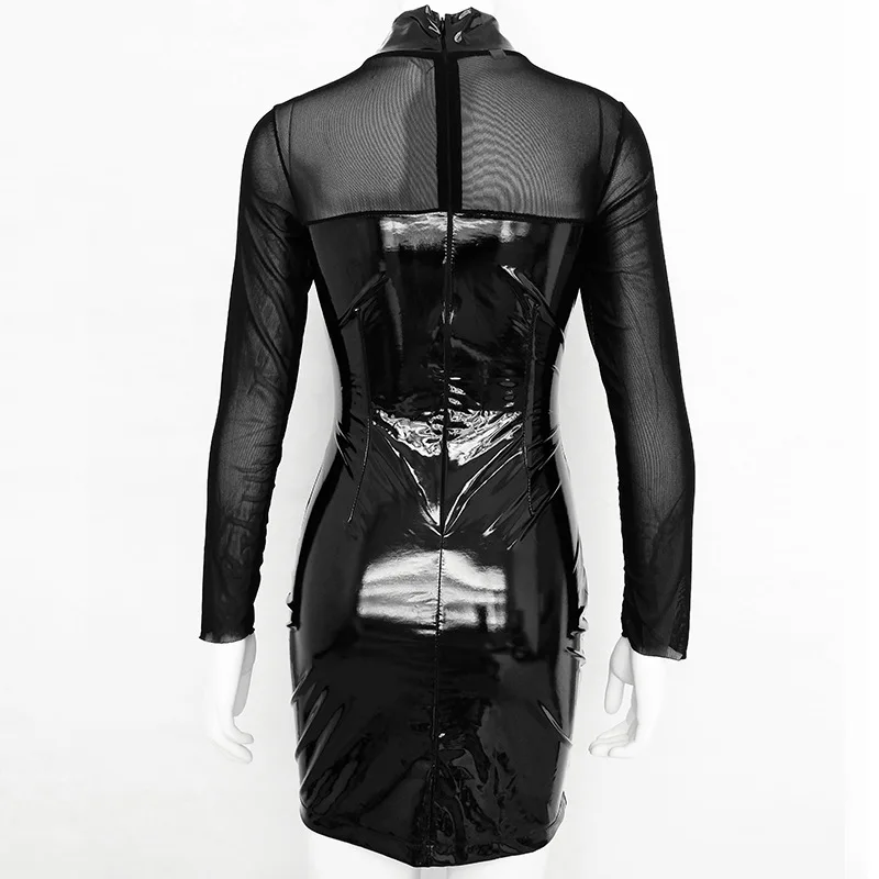 BacklakeGirls 2021 Black Dress Wholesale Dropshipping Sexy Mesh PU Patchwork Elegant Mini Dresses For Women Fashion Strretwear
BacklakeGirls 2021 Black Dress Wholesale Dropshipping Sexy Mesh PU Patchwork Elegant Mini Dresses For Women Fashion Strretwear