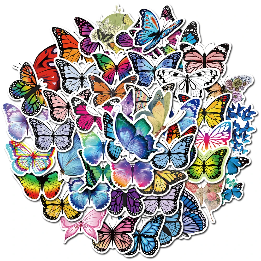 10/30/50PCS Colorful Butterfly Stickers Aesthetic for Water Bottle Laptop Guitar Graffiti Waterproof Decals Sticker Pack Kid Toy
10/30/50PCS Colorful Butterfly Stickers Aesthetic for Water Bottle Laptop Guitar Graffiti Waterproof Decals Sticker Pack Kid Toy