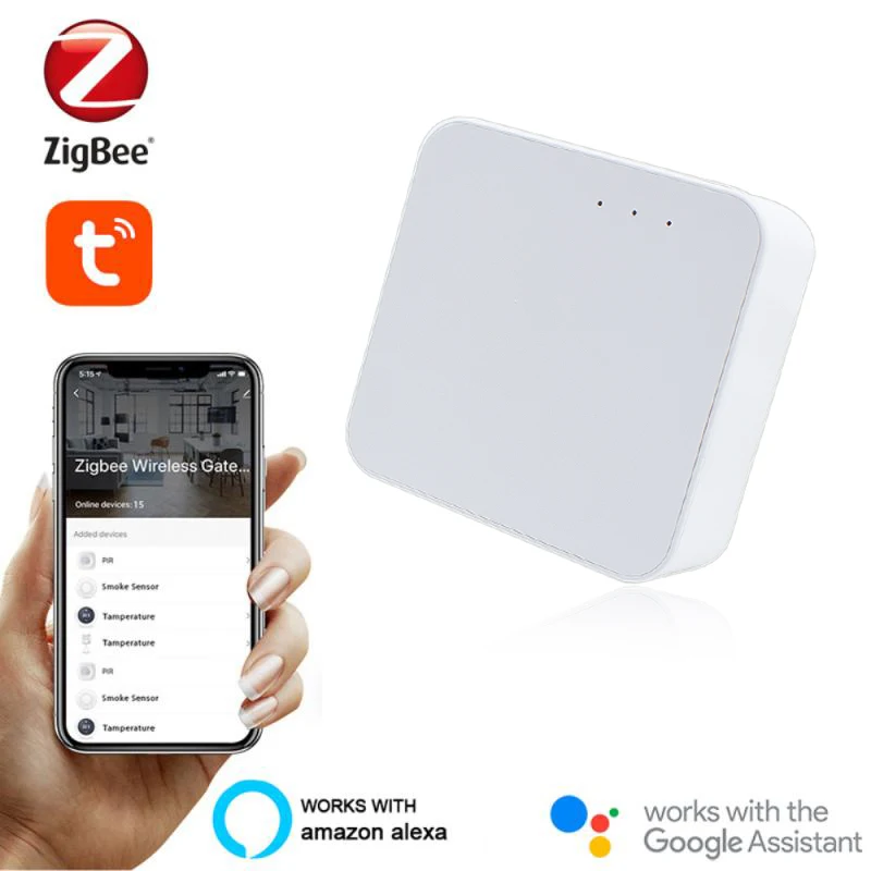 Tuya Zigbee Hub Bridge Smart Home Zigbee Gateway Hub Remote Control Zigbee Devices Via Smart Life APP Compatible with Alexa
Tuya Zigbee Hub Bridge Smart Home Zigbee Gateway Hub Remote Control Zigbee Devices Via Smart Life APP Compatible with Alexa