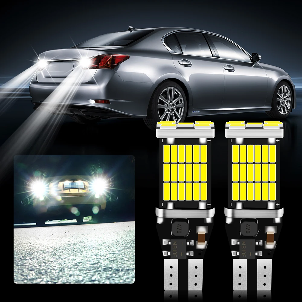 2x T15 W16W 921 светодиодный лампы автомобиля задний фонарь стоп сигнал для Kia rio ceed sportage