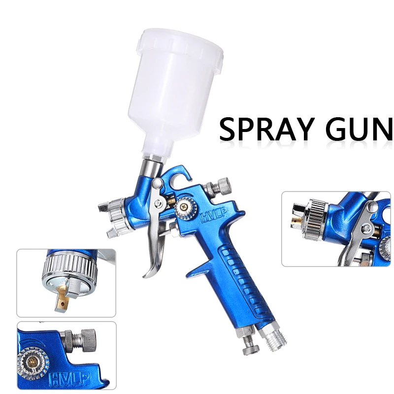 

HVLP Mini Repair Spray Paint Gun Nozzle Gravity Pneumatic Airbrush 0.8mm Paint Sprayer for Painting Car Aerograph Pneumatic Tool