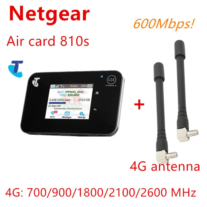 Used Netgear Ac810s Wireless 4G Wifi Router Portable Gateway FDD LTE WCDMA GSM Global Unlock External Antennas SIM Card Slot
Used Netgear Ac810s Wireless 4G Wifi Router Portable Gateway FDD LTE WCDMA GSM Global Unlock External Antennas SIM Card Slot