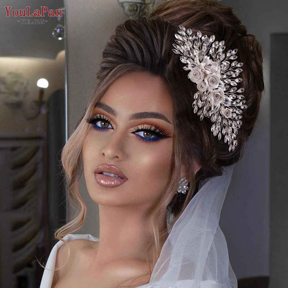 YouLaPan HP319 Handmade Flower Hair Comb Bride Head Comb for Wedding Elegant Bridal Hair Accessories Rhinestones Headpiece
YouLaPan HP319 Handmade Flower Hair Comb Bride Head Comb for Wedding Elegant Bridal Hair Accessories Rhinestones Headpiece