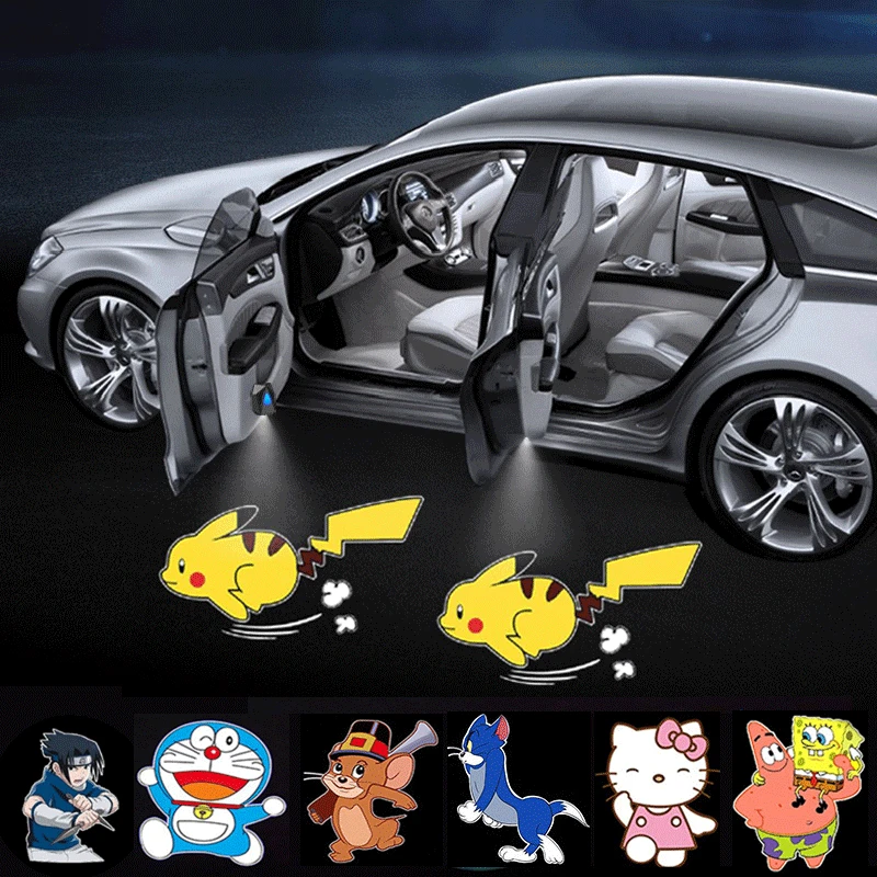 1/2/4pcs Novelty Dynamic Cartoon Car Light Rechargeable LED Projector Atmosphere Lamp Car Door Warning Light Pikachu Anime Decor
1/2/4pcs Novelty Dynamic Cartoon Car Light Rechargeable LED Projector Atmosphere Lamp Car Door Warning Light Pikachu Anime Decor
