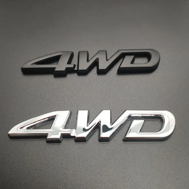 Хромированная Металлическая 3d наклейка эмблема 4WD 4x4 автомобильная для стайлинга