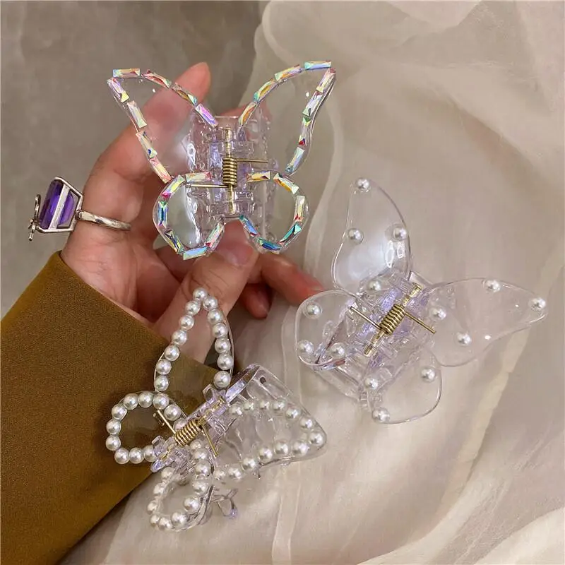 Transparent Hair Claws Fro Women Pearl Butterfly Hairpin Fashion Styling Tools Women Girls Acrylic Hair Clip Grab Barrettes
Transparent Hair Claws Fro Women Pearl Butterfly Hairpin Fashion Styling Tools Women Girls Acrylic Hair Clip Grab Barrettes