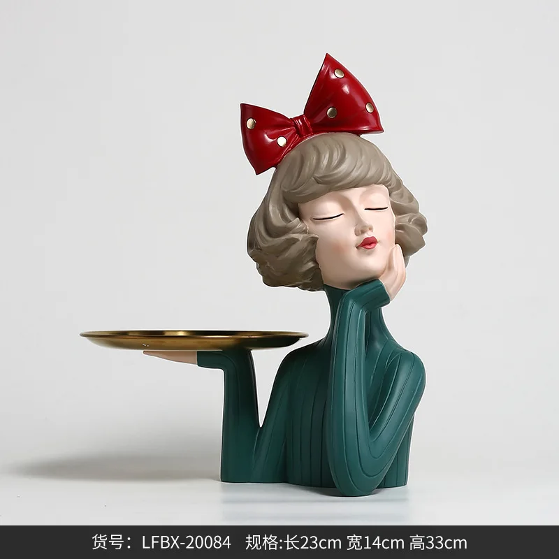 Creative Resin Bubble Girl Fruit Tray Decor Cartoon Character Sculpture Home Living Room Coffee Table Entrance Key Candy Storage
Creative Resin Bubble Girl Fruit Tray Decor Cartoon Character Sculpture Home Living Room Coffee Table Entrance Key Candy Storage