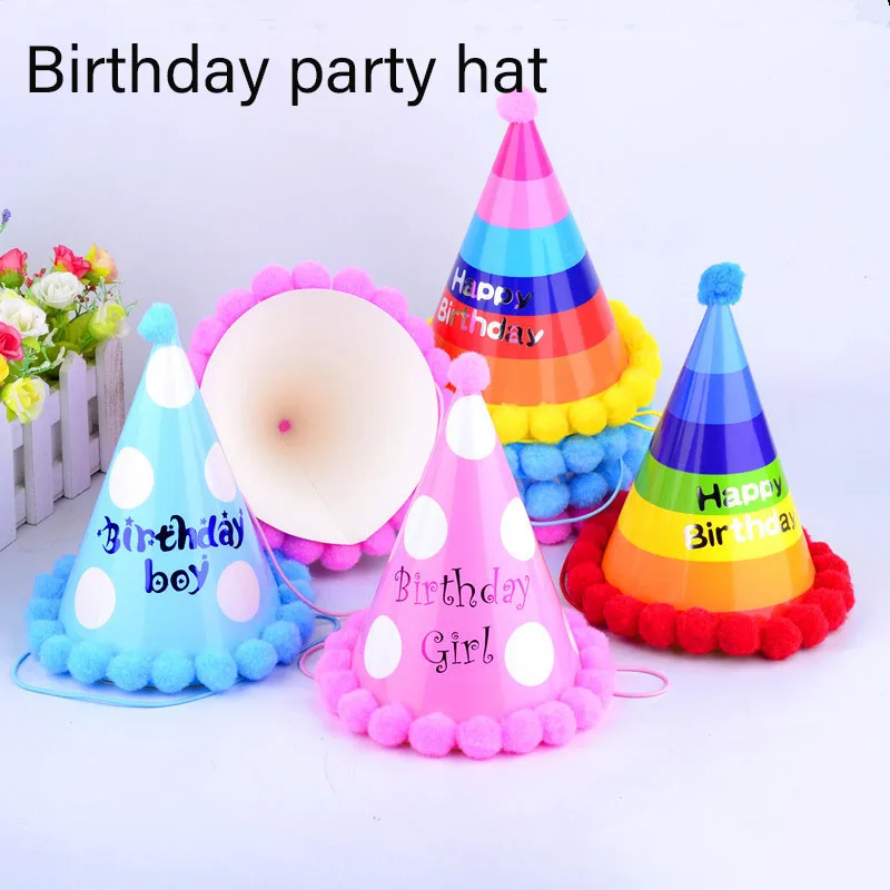 1PC Happy Birthday Party Hats Polka Dot DIY Cute Handmade Cap Plush Ball Baby Shower Decoration Boy Girl Gifts Supplies
1PC Happy Birthday Party Hats Polka Dot DIY Cute Handmade Cap Plush Ball Baby Shower Decoration Boy Girl Gifts Supplies