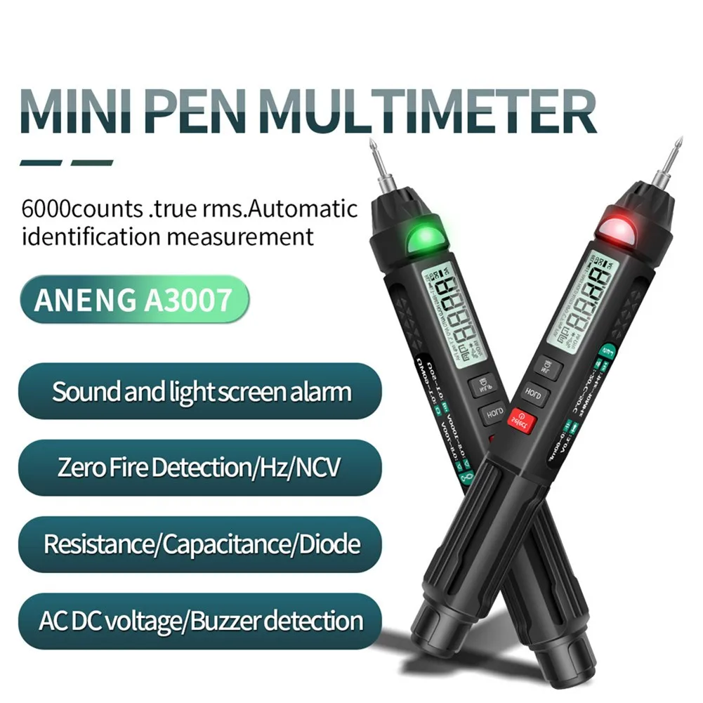 A3008 Digital Multimeter Tester Voltmeter High-Quality Detection Electric Instrument Pen Measuring Electric Tools WIfi Connect
A3008 Digital Multimeter Tester Voltmeter High-Quality Detection Electric Instrument Pen Measuring Electric Tools WIfi Connect