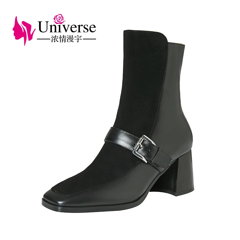 Universe K306 Chengdu Women Cow Leather And Kid Suede Fall/Winter Ankle Boots Women Shoes
Universe K306 Chengdu Women Cow Leather And Kid Suede Fall/Winter Ankle Boots Women Shoes