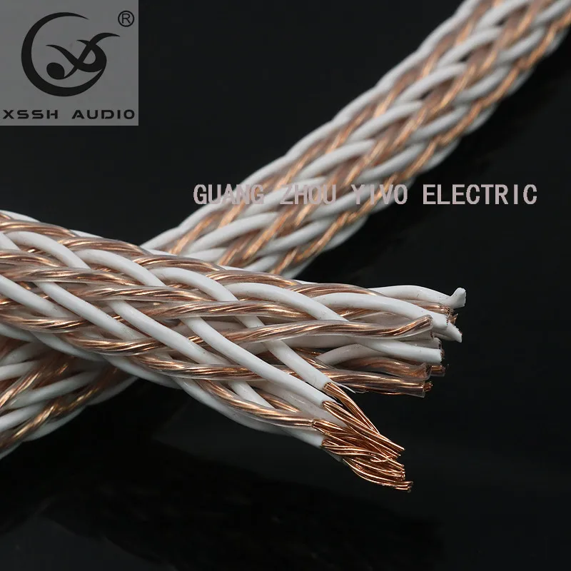 XSSH AudioHIFI DIY Hi-end 24 core Shield 8n single crystal copper 11mm Speaker CablePower Wire Audio Wire cable adaper
XSSH AudioHIFI DIY Hi-end 24 core Shield 8n single crystal copper 11mm Speaker CablePower Wire Audio Wire cable adaper
