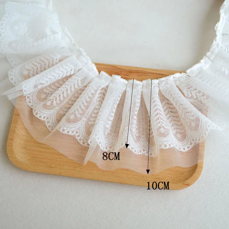 2meter White Lace accessories white double-layer lace wrinkled lace dress skirt accessory material
2meter White Lace accessories white double-layer lace wrinkled lace dress skirt accessory material