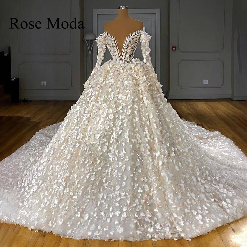 Роза Moda Роскошные с открытыми плечами одежда с длинным рукавом 3D свадебное платье с цветами и с длинным шлейфом для девочек; Платье принцесс...
Роза Moda Роскошные с открытыми плечами одежда с длинным рукавом 3D свадебное платье с цветами и с длинным шлейфом для девочек; Платье принцесс...
