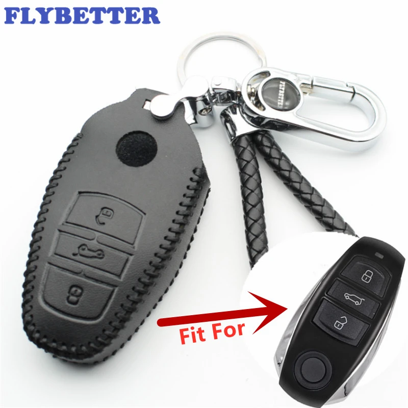 FLYBETTER Genuine Leather 3Button Keyless Entry Smart Key Case Cover For Vw Touareg
FLYBETTER Genuine Leather 3Button Keyless Entry Smart Key Case Cover For Vw Touareg