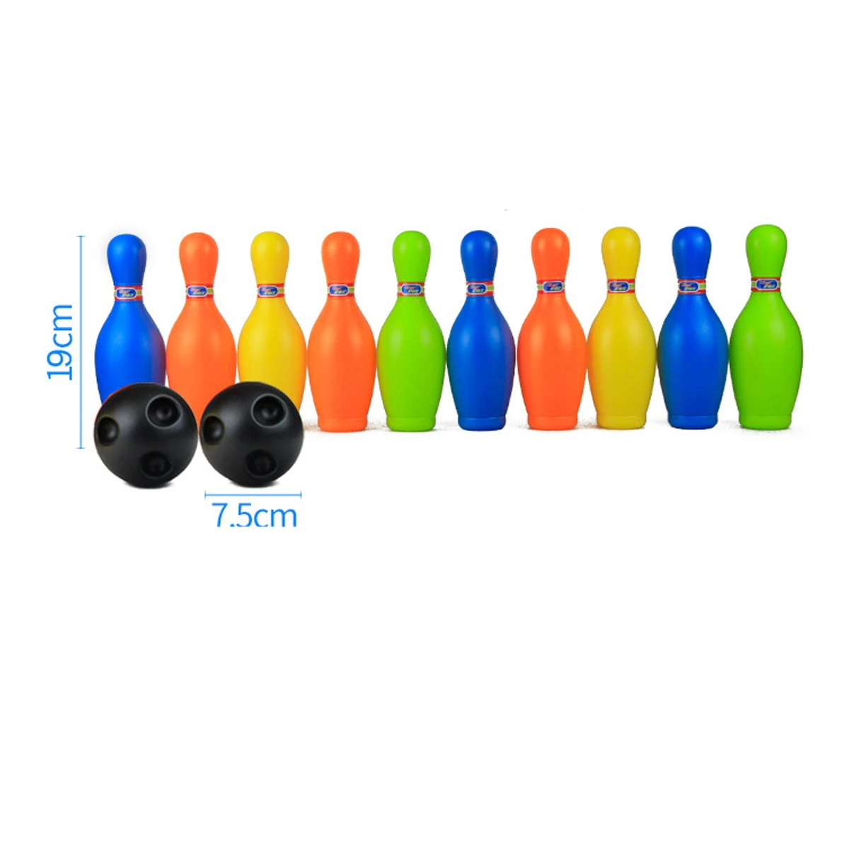 Colorful Standard 10 Piece Bowling Set w/ 2 Bowling Balls Children Kids Educational Toy Party Fun Family Game Toy Sports
Colorful Standard 10 Piece Bowling Set w/ 2 Bowling Balls Children Kids Educational Toy Party Fun Family Game Toy Sports