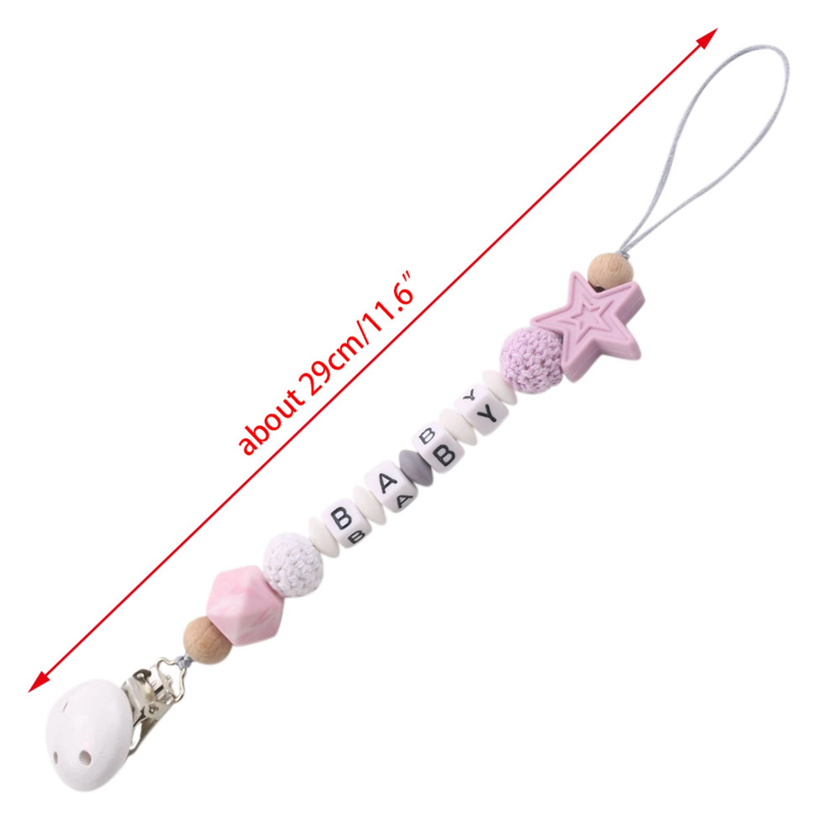 Baby Silicone Pacifier Clip Holder Chain Baby Chew Toys Clips Teether Leash Cute Nipple Accessories Chain for Infant Feeding
Baby Silicone Pacifier Clip Holder Chain Baby Chew Toys Clips Teether Leash Cute Nipple Accessories Chain for Infant Feeding
