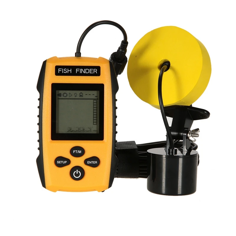 Portable Sonar Fish Finder Fishing Kayak Fishfinder Fish Depth Finder Echo Sounder Fishing Gear with LCD Display
Portable Sonar Fish Finder Fishing Kayak Fishfinder Fish Depth Finder Echo Sounder Fishing Gear with LCD Display