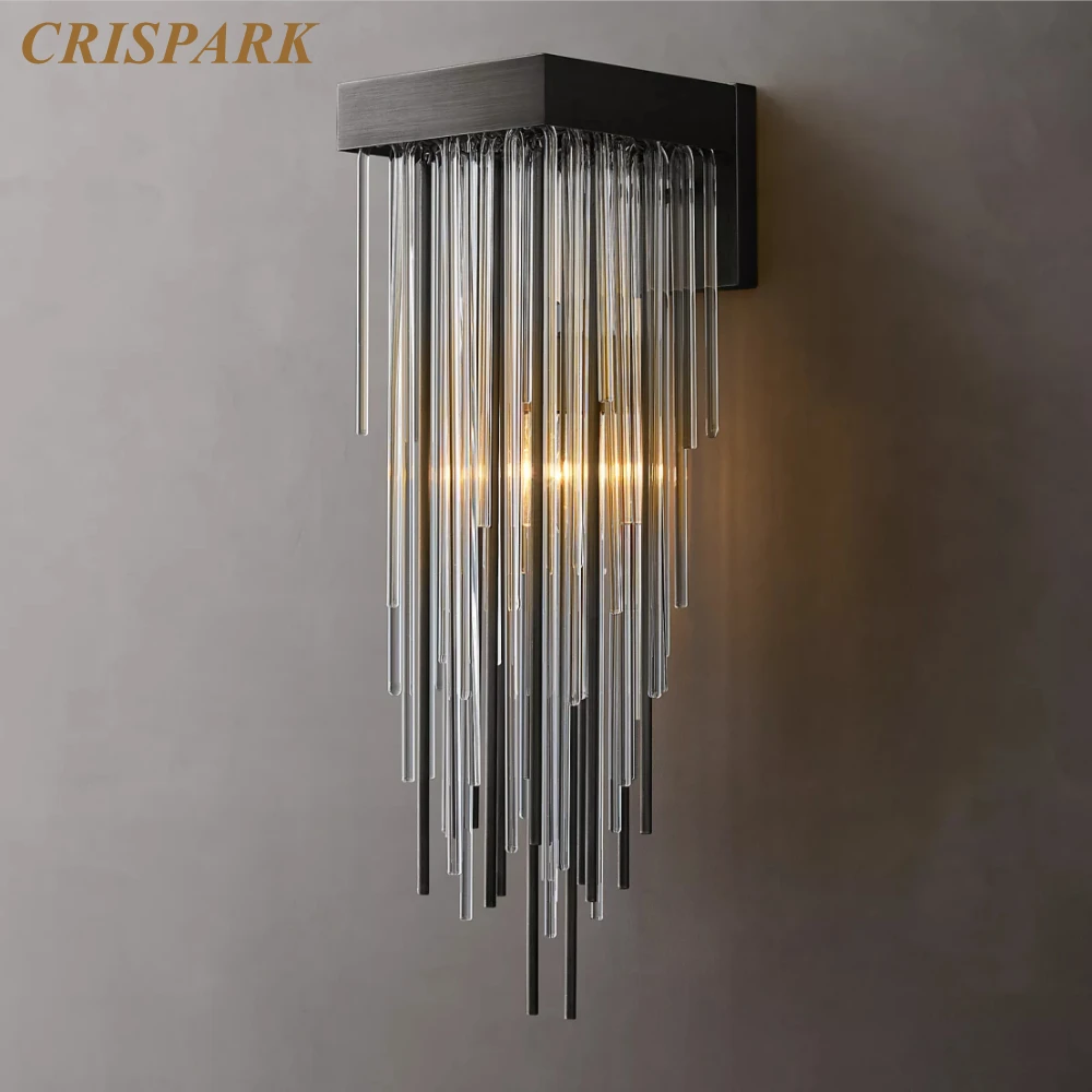 Cascada Sconce LED Modern Metal Rod Wall Lamp Luxury Clear Glass Indoor Lighting Home Decor Wall Sconce Lighting for Living Room
Cascada Sconce LED Modern Metal Rod Wall Lamp Luxury Clear Glass Indoor Lighting Home Decor Wall Sconce Lighting for Living Room