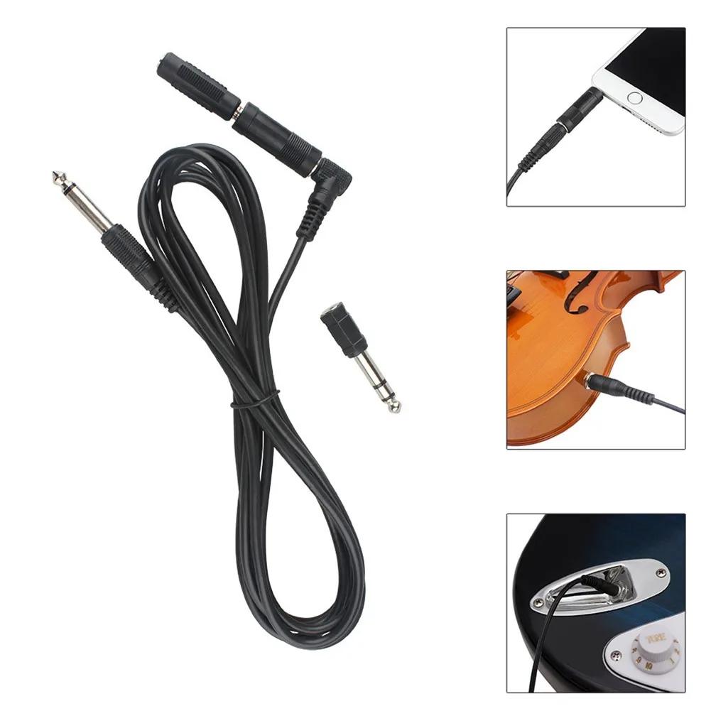 10FT Guitar Black Instrument Patch Straight Cable Cord 6.35mm Free 3 Adapters Musical Instruments Audio 3 Meters Connecting Wire
10FT Guitar Black Instrument Patch Straight Cable Cord 6.35mm Free 3 Adapters Musical Instruments Audio 3 Meters Connecting Wire