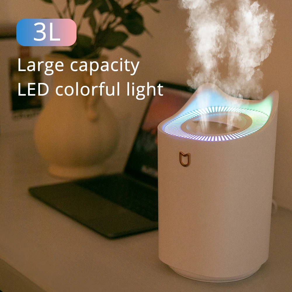 Air Humidifier Double Nozzle 3L Humidifiers Diffuser USB Aroma Diffuser With Coloful LED Light Ultrasonic Aromatherapy Diffuser
Air Humidifier Double Nozzle 3L Humidifiers Diffuser USB Aroma Diffuser With Coloful LED Light Ultrasonic Aromatherapy Diffuser