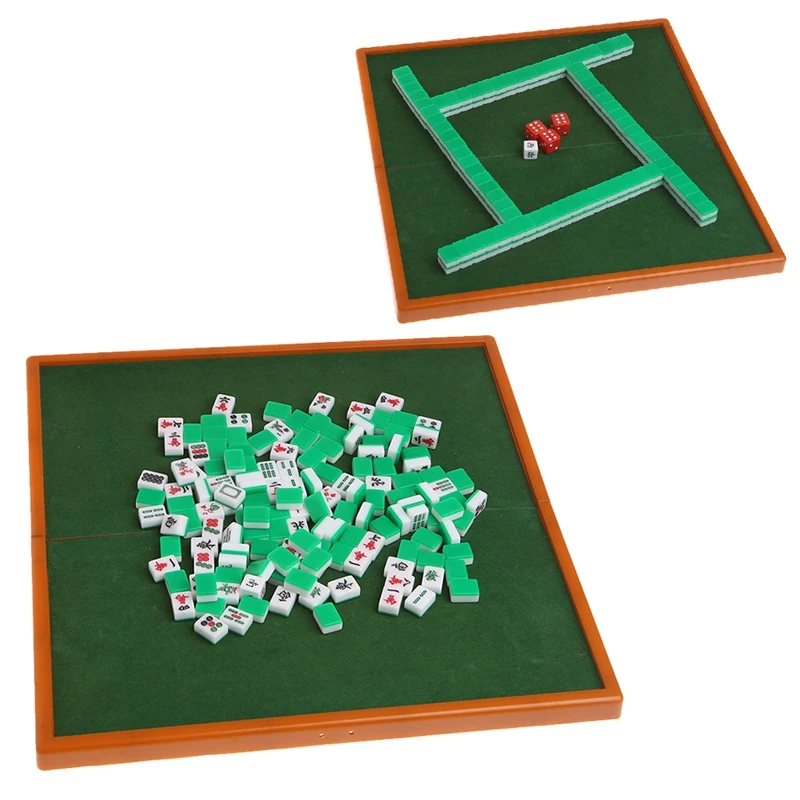 Portable Mini 144 Mahjong Set Mah jong Table Traditional Game Travel Foldable
Portable Mini 144 Mahjong Set Mah jong Table Traditional Game Travel Foldable