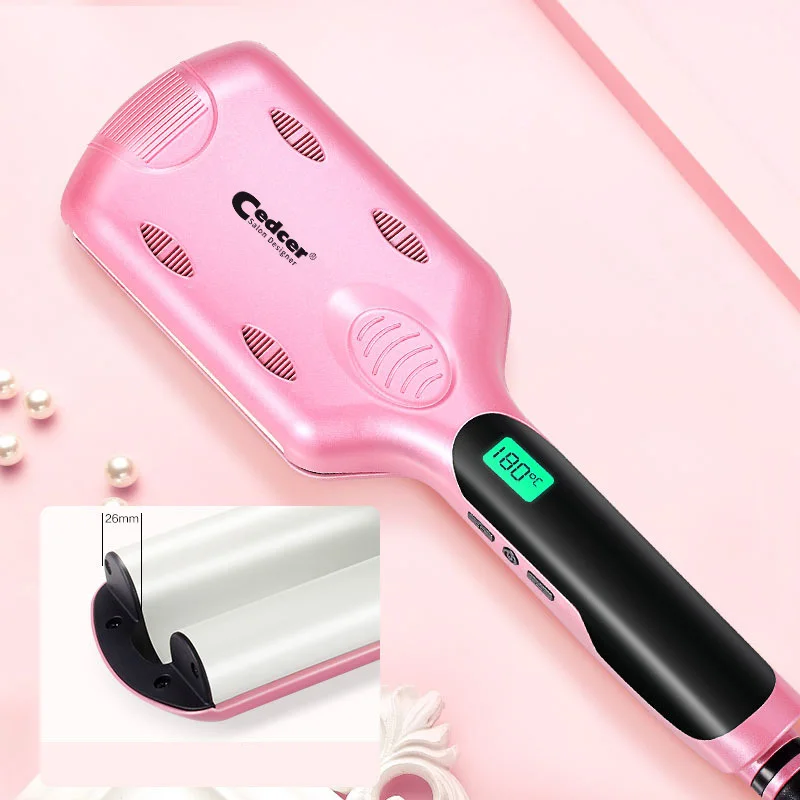 Cedcer S28 Hair Egg Roll Hair Curler Tongs LED Display Power 26mm Three Tubes 32mm Double Tubes Rotating Curling Iron Hair Tools
Cedcer S28 Hair Egg Roll Hair Curler Tongs LED Display Power 26mm Three Tubes 32mm Double Tubes Rotating Curling Iron Hair Tools