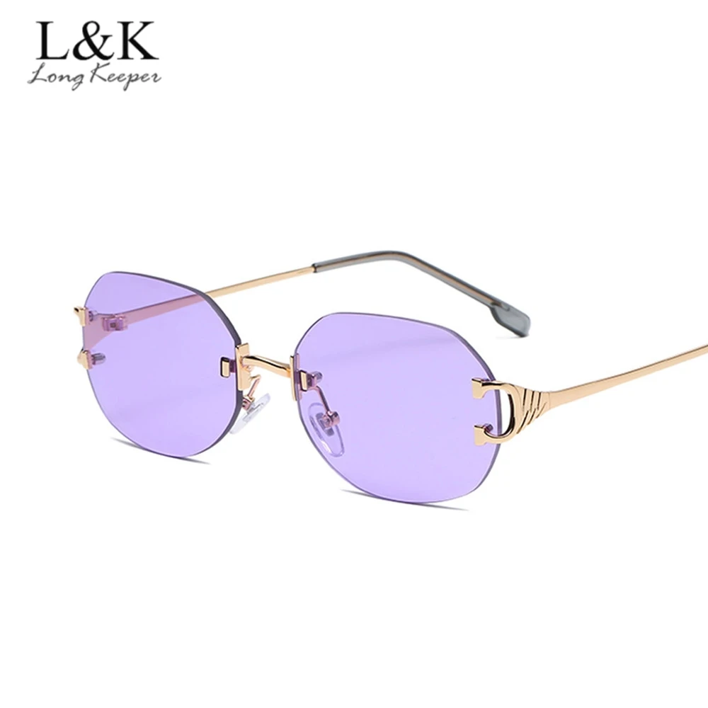 Rimless Oval Sunglasses Women 2020 Fashion Designer Ladies Vintage Sun Glasses Luxury Brand Frameless Purple Pink Eyewear
Rimless Oval Sunglasses Women 2020 Fashion Designer Ladies Vintage Sun Glasses Luxury Brand Frameless Purple Pink Eyewear