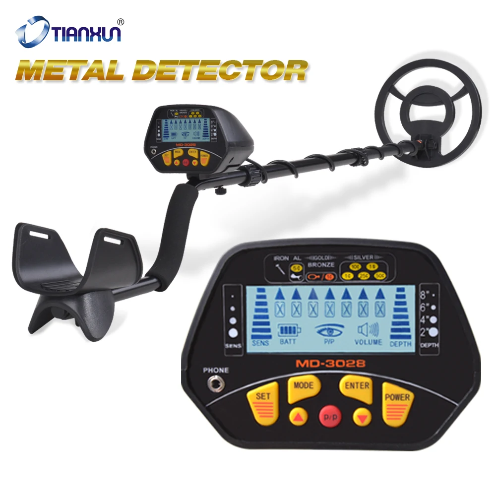 Metal Detector MD-3028 Waterproof Underground Metal Detectors Gold Finder Treasure Hunter Professional Gold Digger Detecting 
Metal Detector MD-3028 Waterproof Underground Metal Detectors Gold Finder Treasure Hunter Professional Gold Digger Detecting