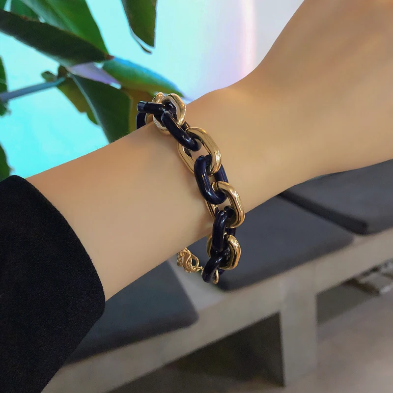 Mihan Fashion Jewelry Metal Chain Bracelet Popular Design Hot Selling Golden Plating Blue Bracelet For Celebration Gifts
Mihan Fashion Jewelry Metal Chain Bracelet Popular Design Hot Selling Golden Plating Blue Bracelet For Celebration Gifts