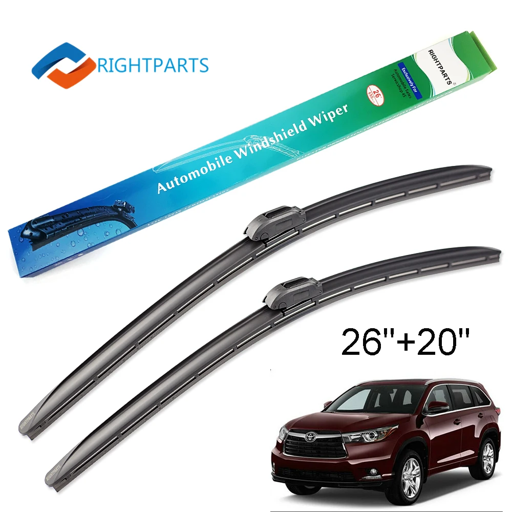 RIGHTPARTS Универсальный Автомобильный передний стеклоочистителей 26 "+ 20" для Toyota Highlander 2009-2018 Щетка стеклоочистителя ветрового стекла на все сез...
RIGHTPARTS Универсальный Автомобильный передний стеклоочистителей 26 "+ 20" для Toyota Highlander 2009-2018 Щетка стеклоочистителя ветрового стекла на все сез...