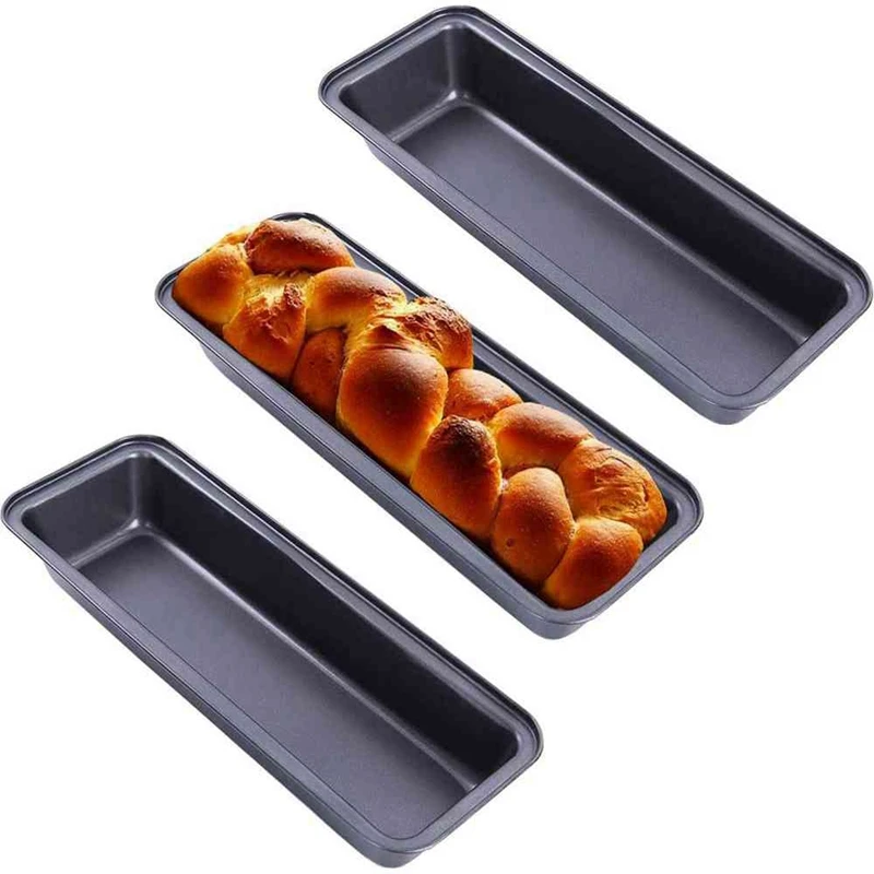 Non-Stick Long Loaf Tin, Carbon Steel Bread Baking Pan,Toast Box,Bakeware,Kitchen Bakeware Tools,3 Piece Set
Non-Stick Long Loaf Tin, Carbon Steel Bread Baking Pan,Toast Box,Bakeware,Kitchen Bakeware Tools,3 Piece Set