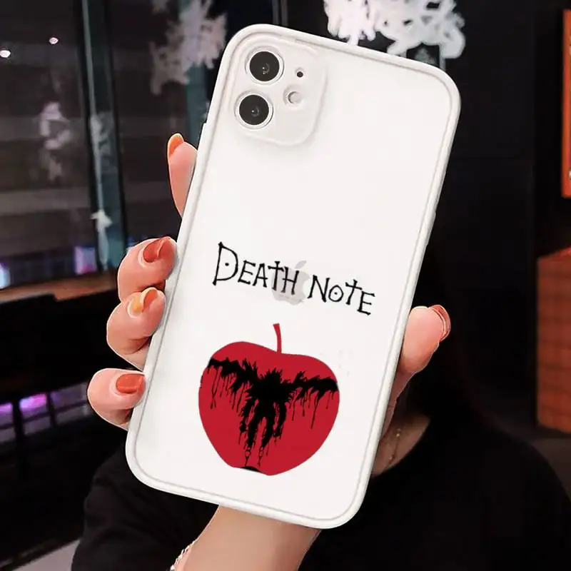 Anime death note Phone Cases Matte Transparent for iPhone 7 8 11 12 s mini pro X XS XR MAX Plus cover funda
Anime death note Phone Cases Matte Transparent for iPhone 7 8 11 12 s mini pro X XS XR MAX Plus cover funda