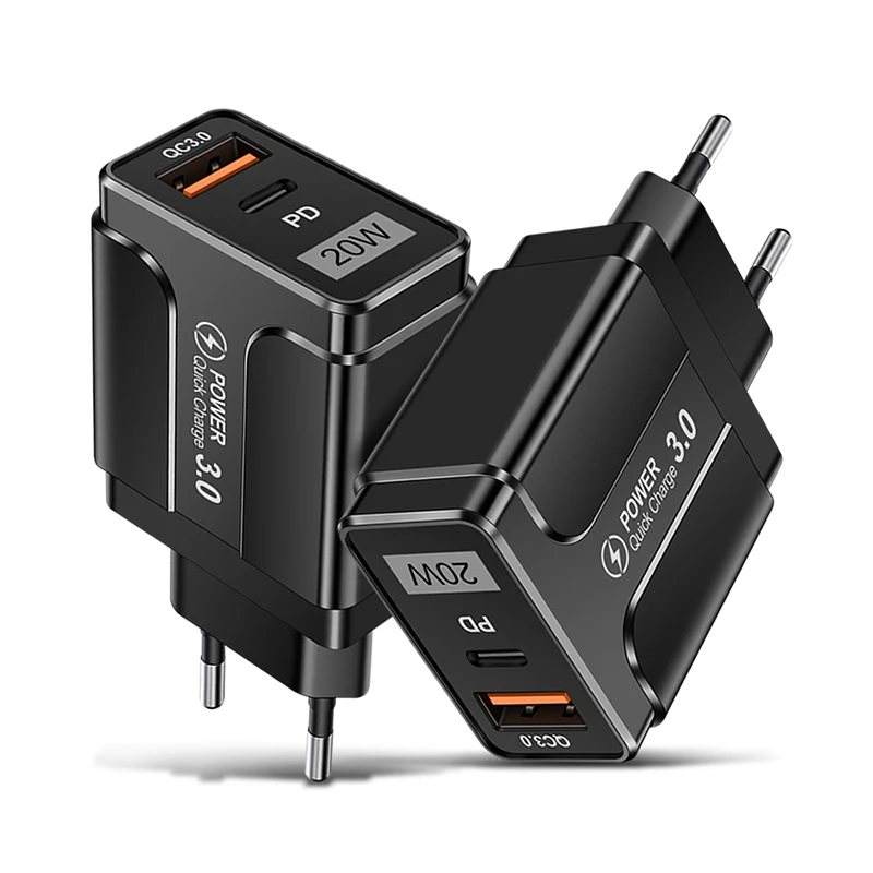 10PCS/Lot 20W USB PD Quick charger QC3.0 Fast Charging For iPhone Xiaomi Samsung the phone mobile Charge adapter EU US UK Plug
10PCS/Lot 20W USB PD Quick charger QC3.0 Fast Charging For iPhone Xiaomi Samsung the phone mobile Charge adapter EU US UK Plug