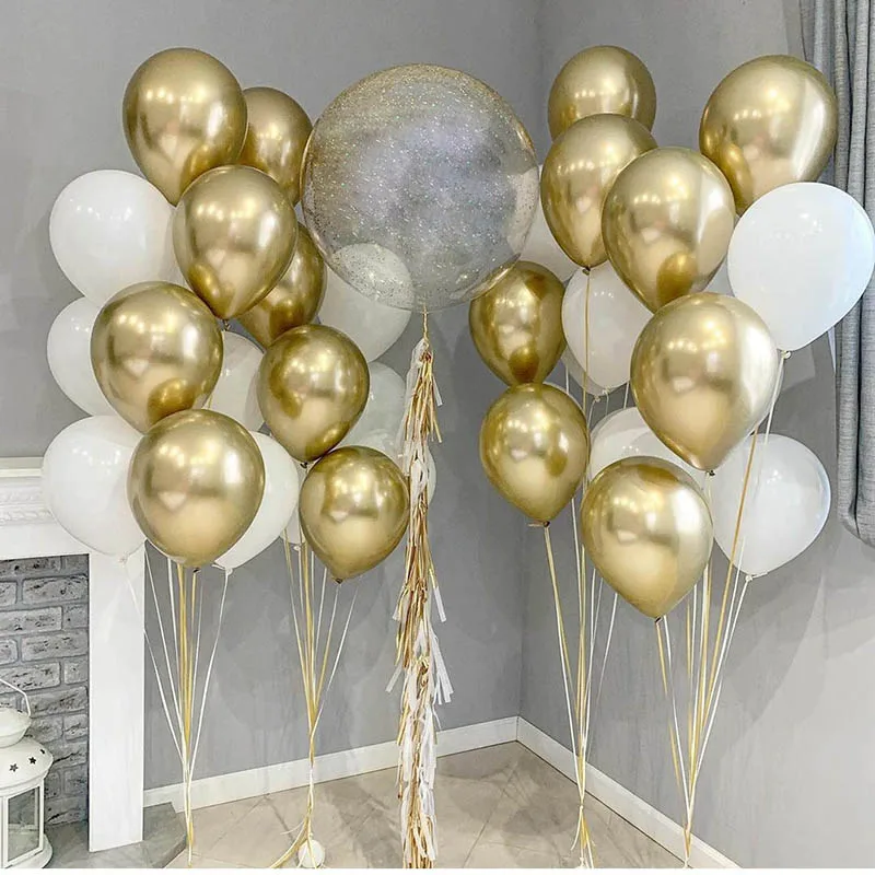 Metallic Gold Silver Chrome Balloon Transparent Bubble Balloon Happy Birthday Wedding Party Decorations Bobo Sticker Supplies
Metallic Gold Silver Chrome Balloon Transparent Bubble Balloon Happy Birthday Wedding Party Decorations Bobo Sticker Supplies