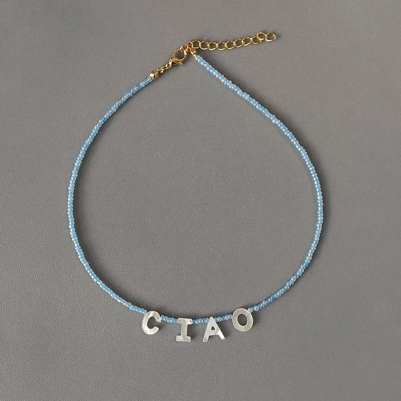 2021 Handmade Jewelry Crystal Beads Necklace Shell Letters Custome Names Personalized Gift Fashion Unique Accessories For Women
2021 Handmade Jewelry Crystal Beads Necklace Shell Letters Custome Names Personalized Gift Fashion Unique Accessories For Women