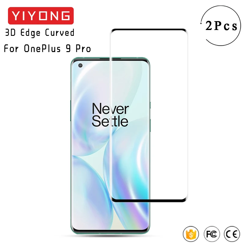 Изогнутое 3d-стекло YIYONG для OnePlus 9 8 Pro закаленное стекло Защита экрана One Plus 9R 9RT 8T Nord