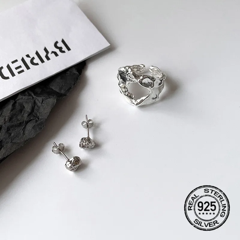 925 Sterling Silver Earrings For Women Lava Retro Fashion Design Men Lady Simple Personalit Couple Gift Wedding Jewelry INEFFA
925 Sterling Silver Earrings For Women Lava Retro Fashion Design Men Lady Simple Personalit Couple Gift Wedding Jewelry INEFFA