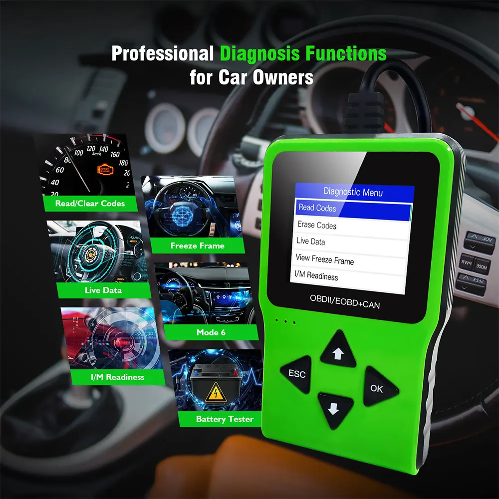 ELM327 Color display screen USB OBD2 scanner Auto Diagnostic Tool OBDII Scanner Diagnostic adapter scan tool OBDII Code reader
ELM327 Color display screen USB OBD2 scanner Auto Diagnostic Tool OBDII Scanner Diagnostic adapter scan tool OBDII Code reader