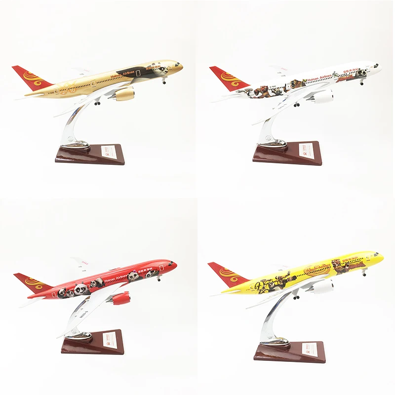 1/200 масштабная 30 см 787 B787 модель Хайнань панда авиакомпании содержащий базовое
