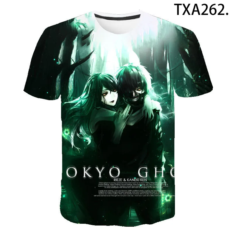 Summer New Streetwear Tokyo Ghoul Casual T-shirt Boy Girl Kids 3D Printed Short Sleeve Men Women Children Cool Tops Tee
Summer New Streetwear Tokyo Ghoul Casual T-shirt Boy Girl Kids 3D Printed Short Sleeve Men Women Children Cool Tops Tee
