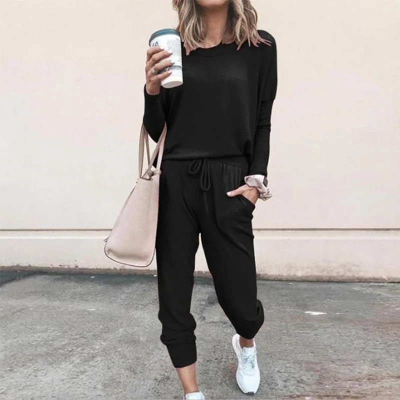 2021 Women Sticky Spring And Autumn New European And American Women's Wear Popular Loose Solid Color Long Sleeve Casual Suit
2021 Women Sticky Spring And Autumn New European And American Women's Wear Popular Loose Solid Color Long Sleeve Casual Suit