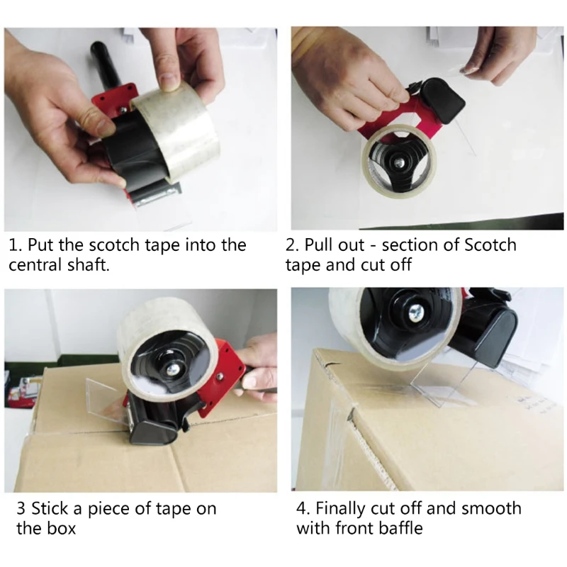 Packing Tape Dispenser Cutter for Sealing Packer Tape Seat Dispensador Strap Adhesiva Office Tapes Holder 40JB
Packing Tape Dispenser Cutter for Sealing Packer Tape Seat Dispensador Strap Adhesiva Office Tapes Holder 40JB
