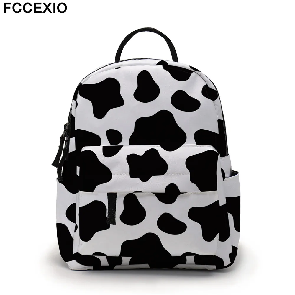 FCCEXIO 2021 New Mini Backpack 3D Printed Cow Spot Waterproof Shoulder Bags Essential School Bag For Teenagers
FCCEXIO 2021 New Mini Backpack 3D Printed Cow Spot Waterproof Shoulder Bags Essential School Bag For Teenagers