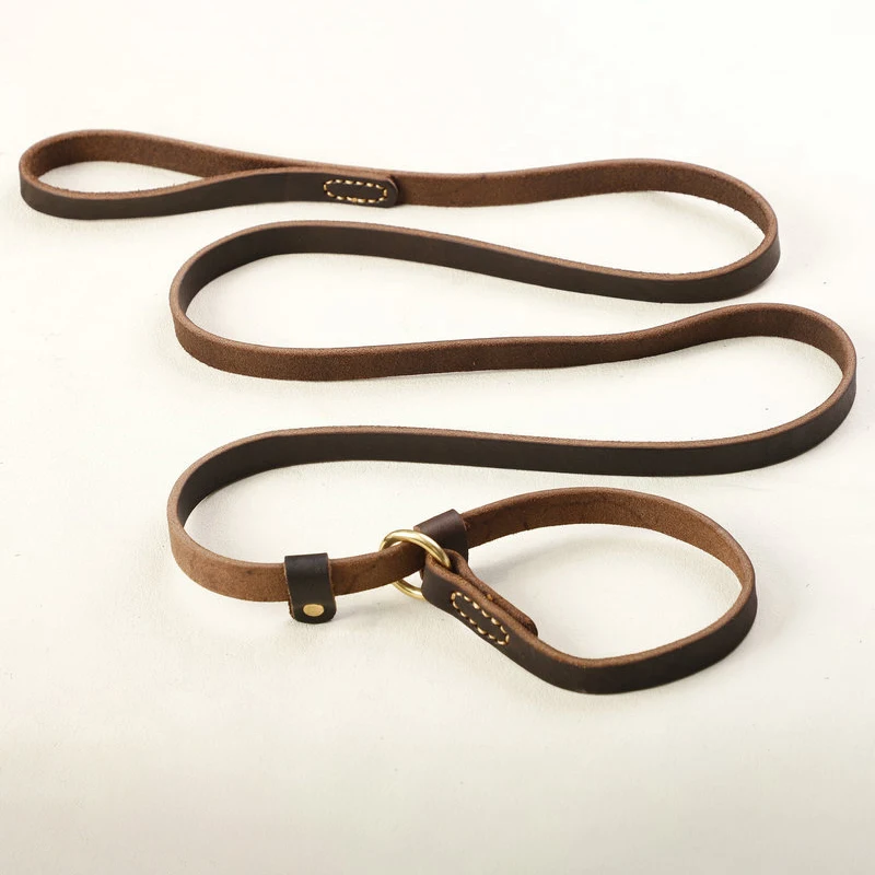 Real Leather P Chain Large Dog Leash Slip Collar pet Walking Lead Genuine Leather Dog Traction Rope For small Medium Big Dogs
Real Leather P Chain Large Dog Leash Slip Collar pet Walking Lead Genuine Leather Dog Traction Rope For small Medium Big Dogs